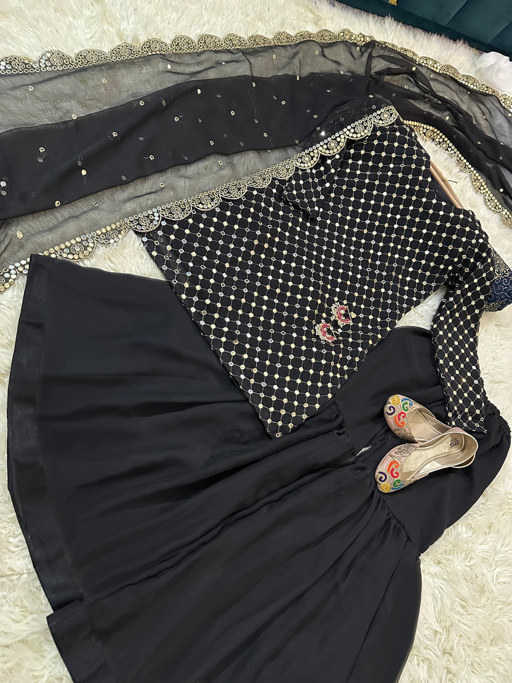 Stitched HIBA BUKHARI Gharara 3-Piece