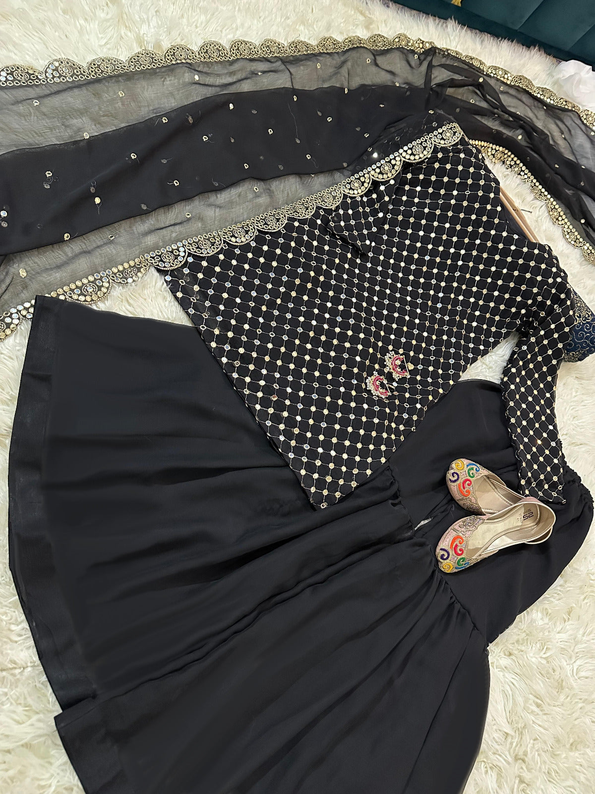 Stitched HIBA BUKHARI Gharara 3-Piece