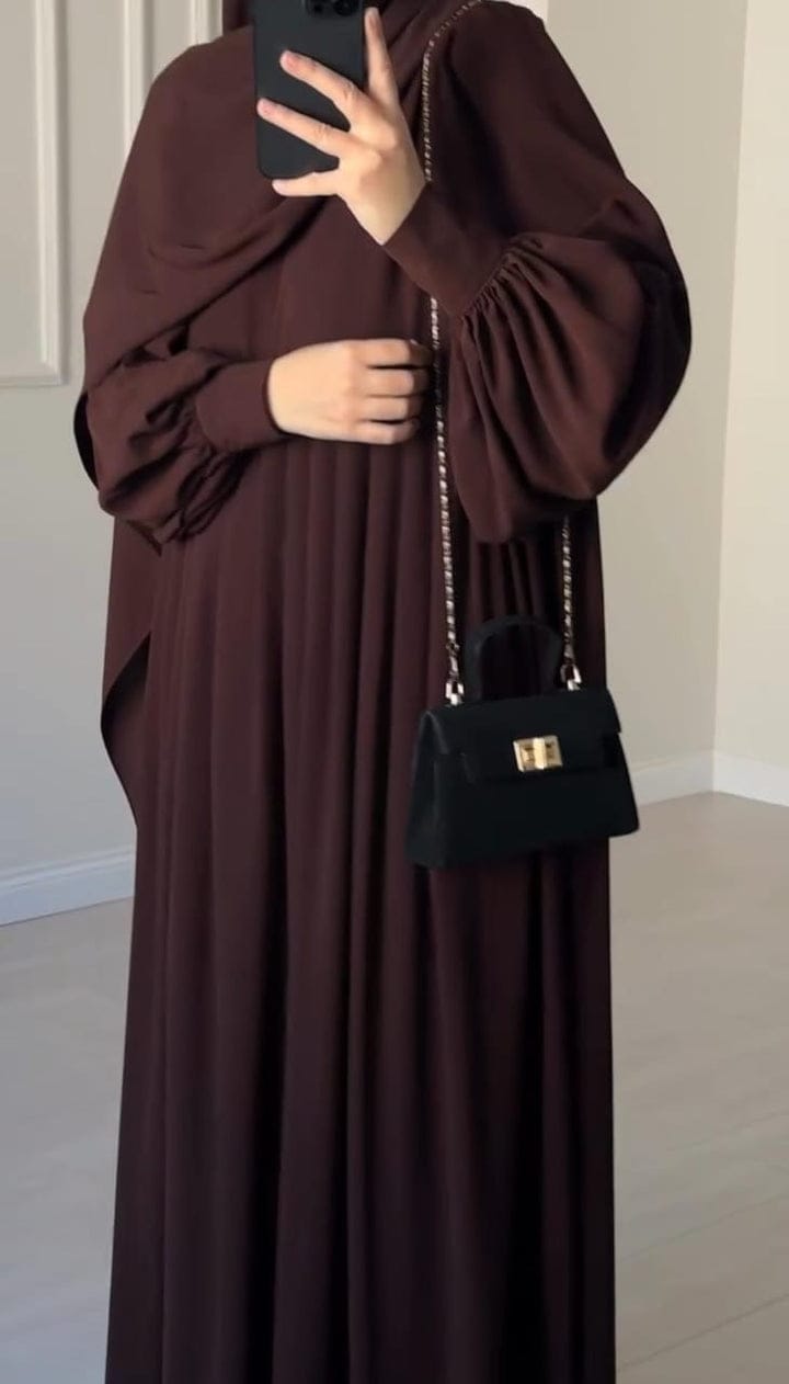 Brown Abaya with Stroller&nbsp;