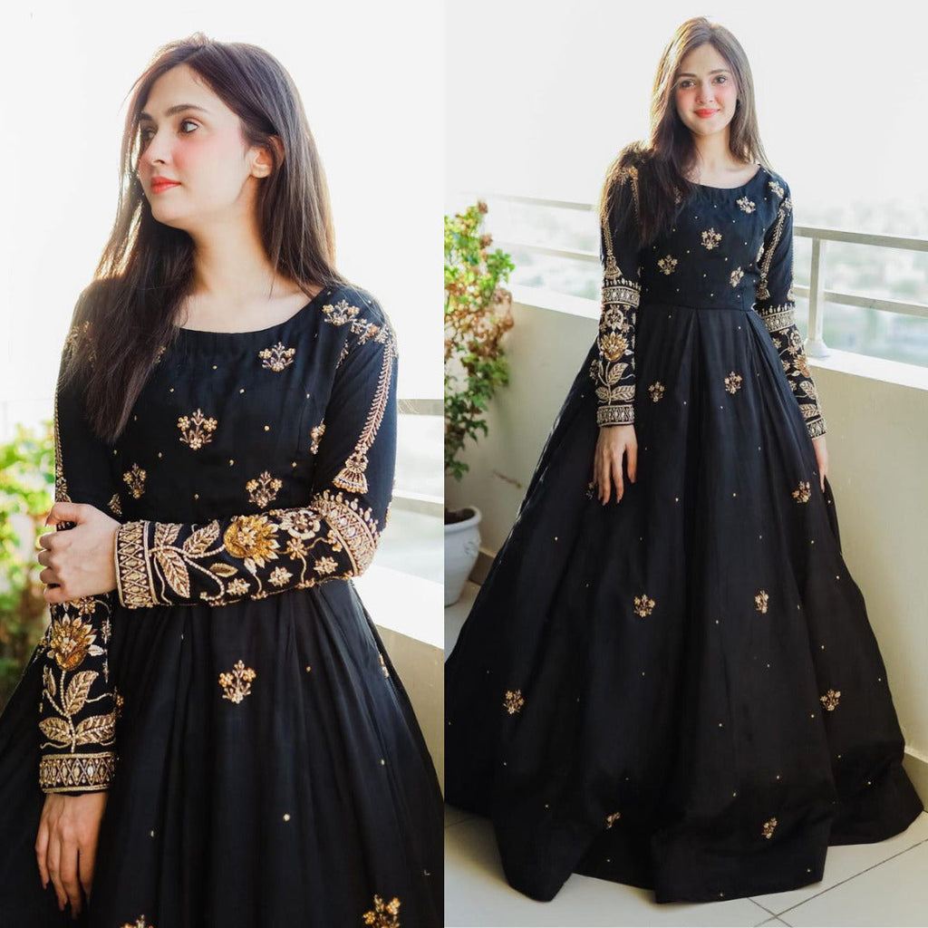 EMBRODERY BOTI MAXI WITH TROUSER
