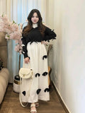 Bow attached on frock Maxi and top Sleeves 2PCs