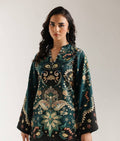Emerald Green Printed 2 Piece (Shirt aur Trouser)