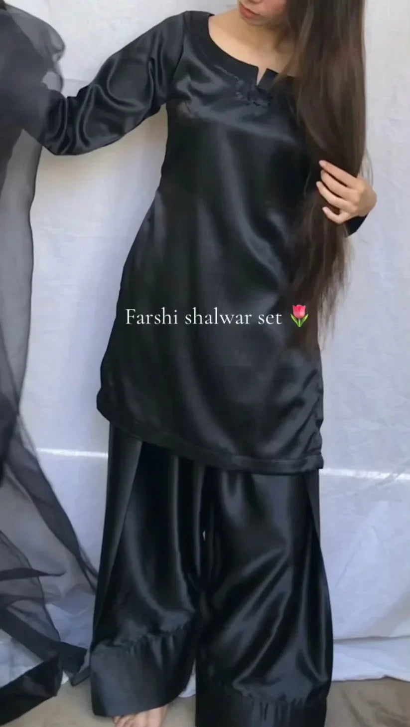 FARSHI SHALWAR 3 PCS SUIT