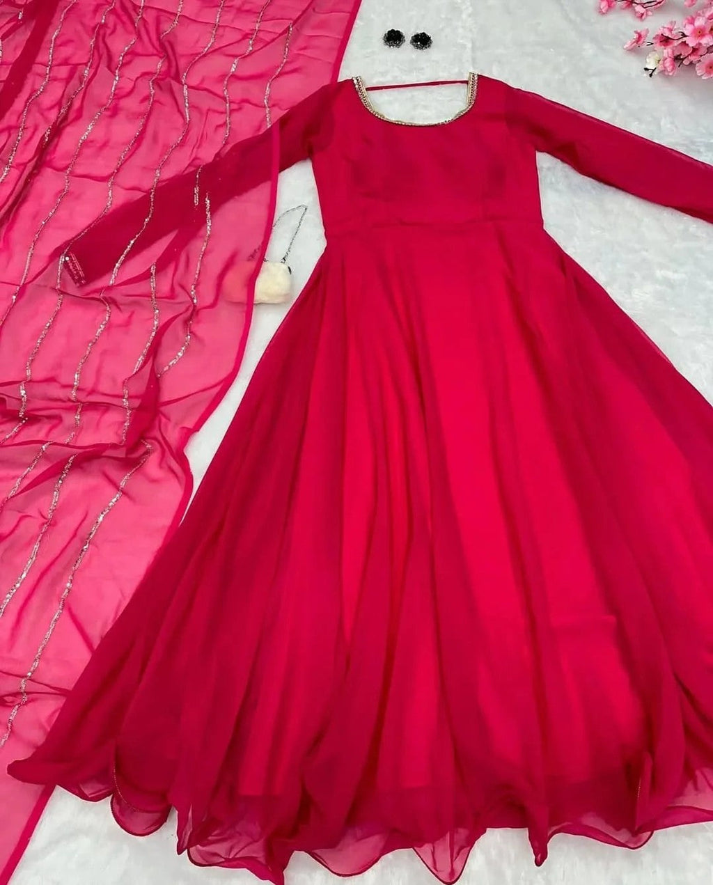 Anar Kali Maxi With Dupatta